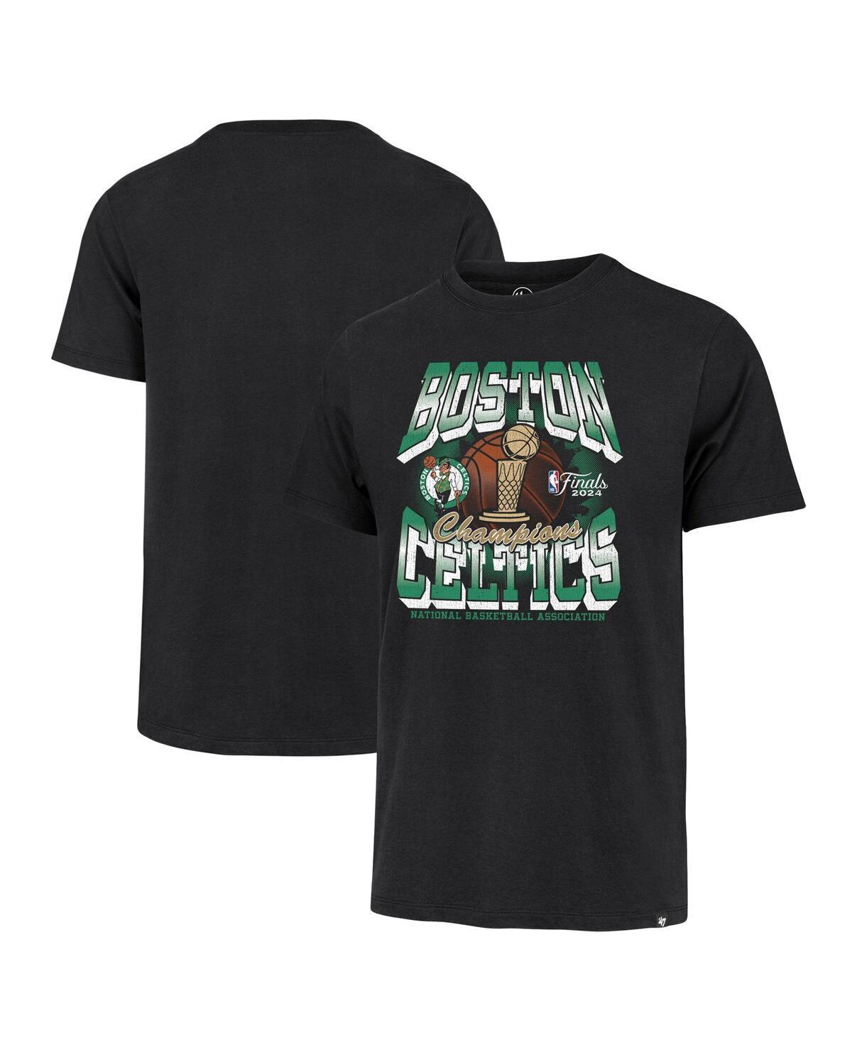 47 Brand Mens Black Boston Celtics 2024 Nba Finals Champions Big Tall Retro Franklin T-Shirt Product Image