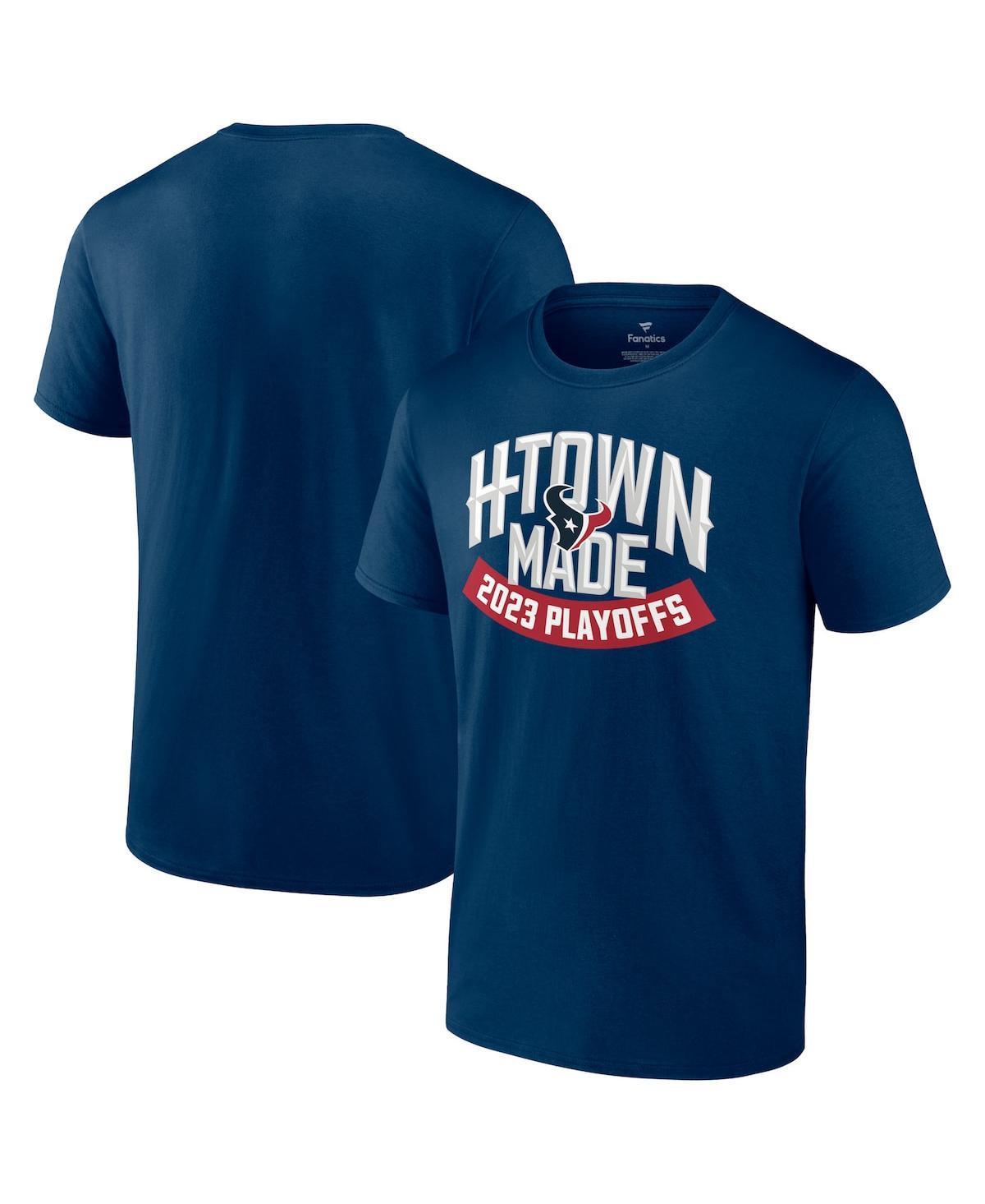 Mens Fanatics Navy Houston Texans 2023 Nfl Playoffs H-Town Made T-shirt Product Image