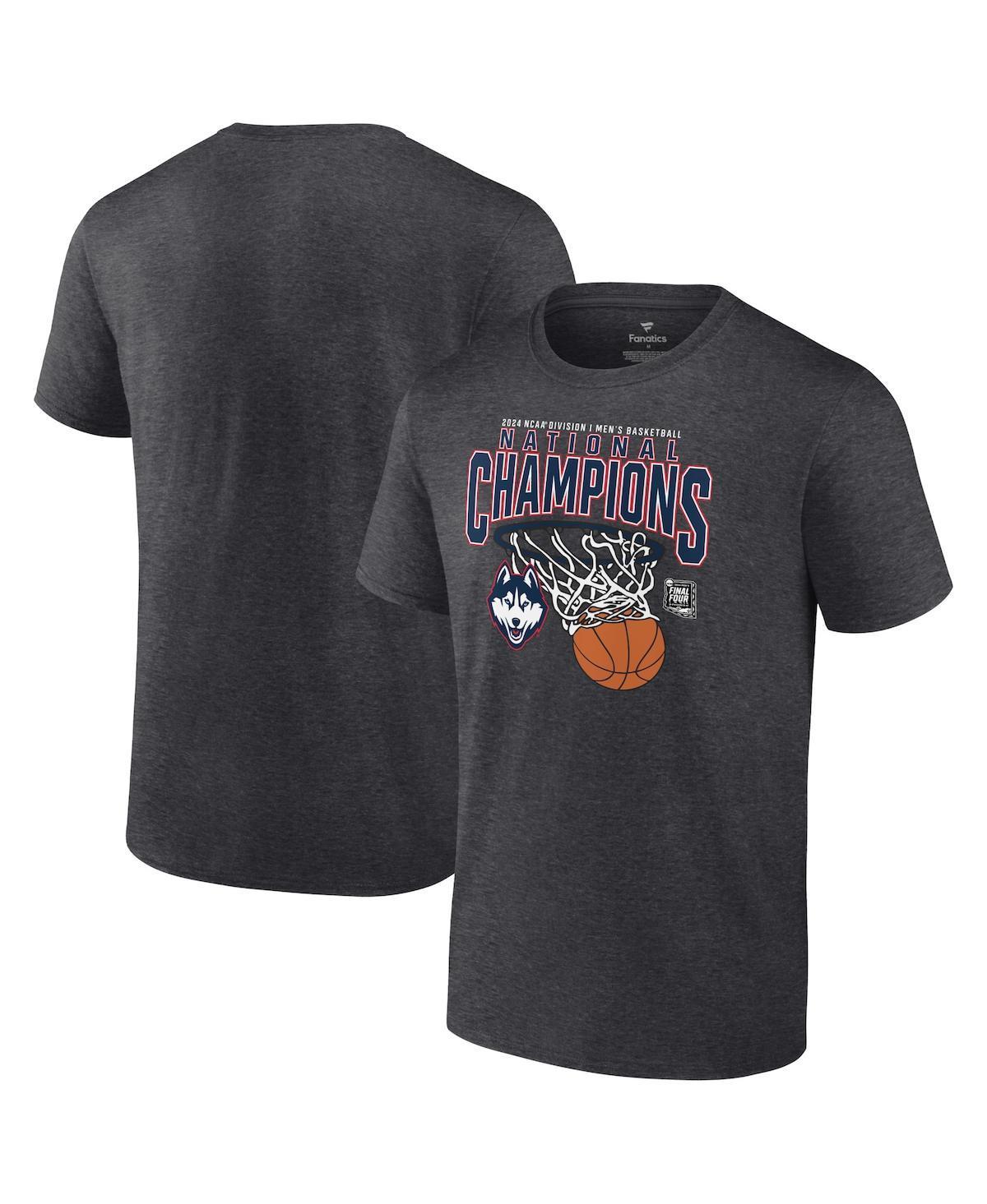 Fanatics Mens Charcoal UConn Huskies 2024 Ncaa Mens Basketball National Champions Core T-Shirt Product Image