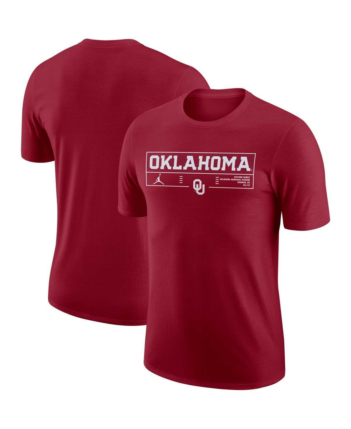 Mens Nike Crimson Oklahoma Sooners Wordmark Stadium T-shirt Product Image