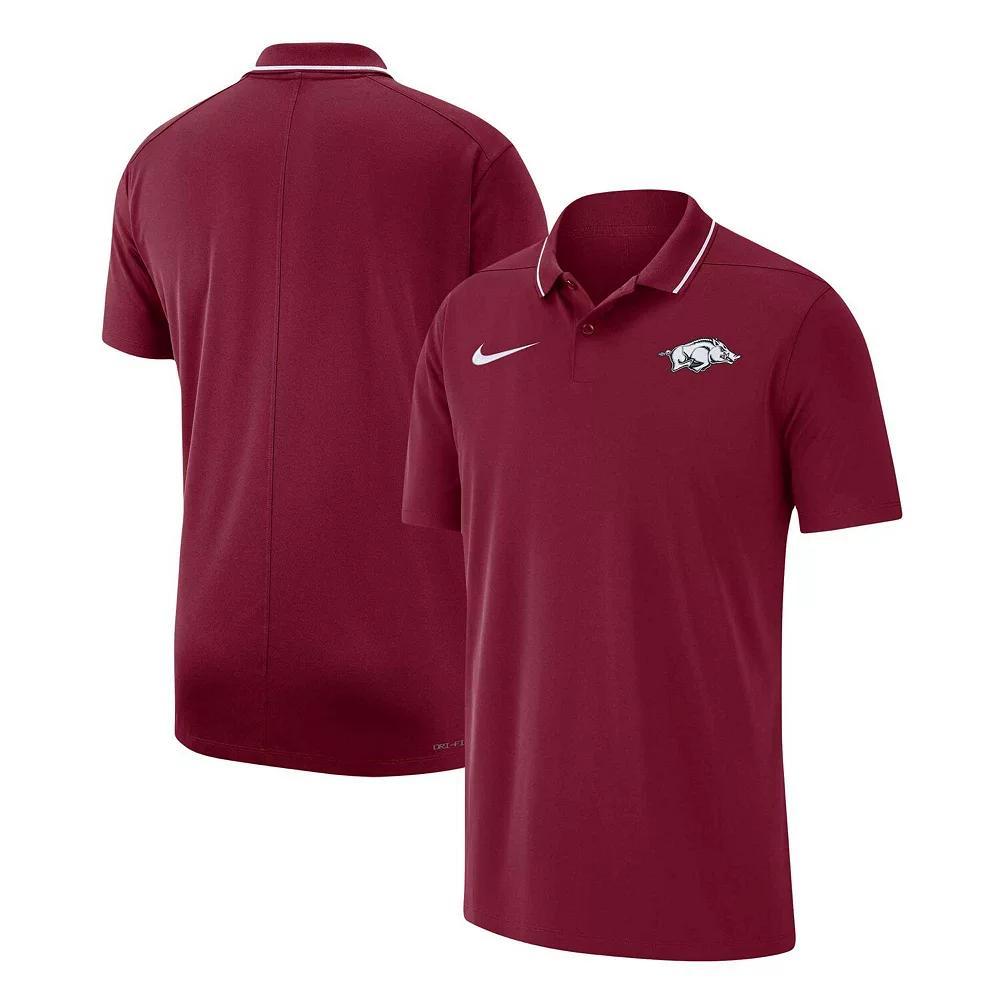 Mens Nike Cardinal Arkansas Razorbacks 2023 Coaches Performance Polo Product Image