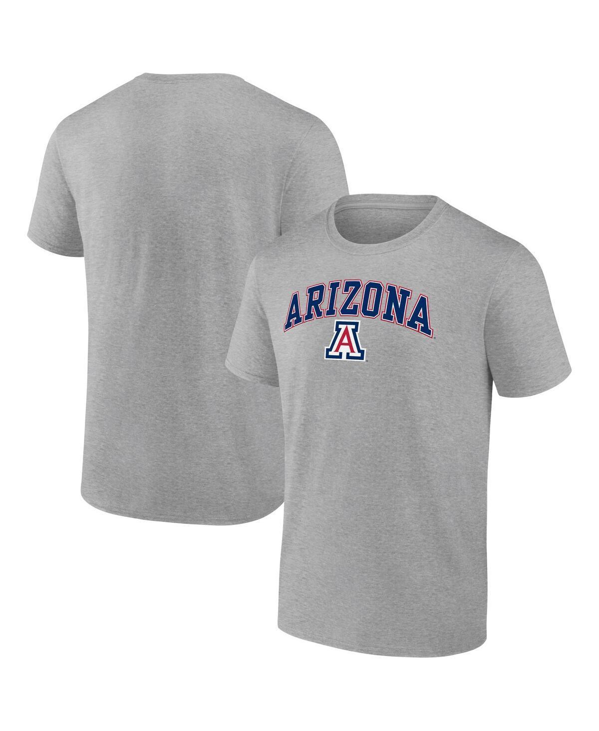 Mens Fanatics Heather Gray Arizona Wildcats Campus T-shirt Product Image