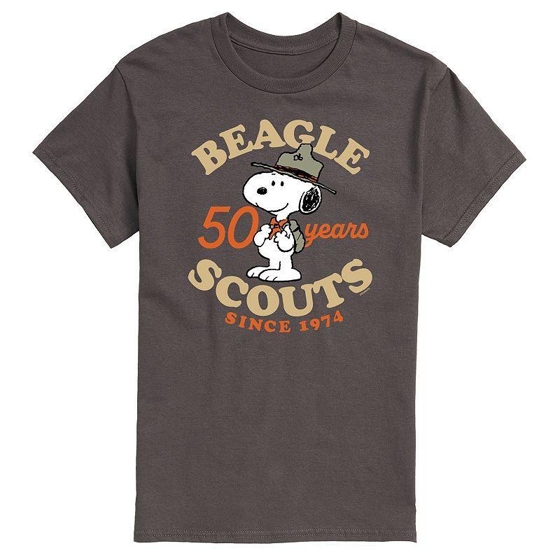 Mens Peanuts Beagle Scout 50 Year Graphic Tee Product Image