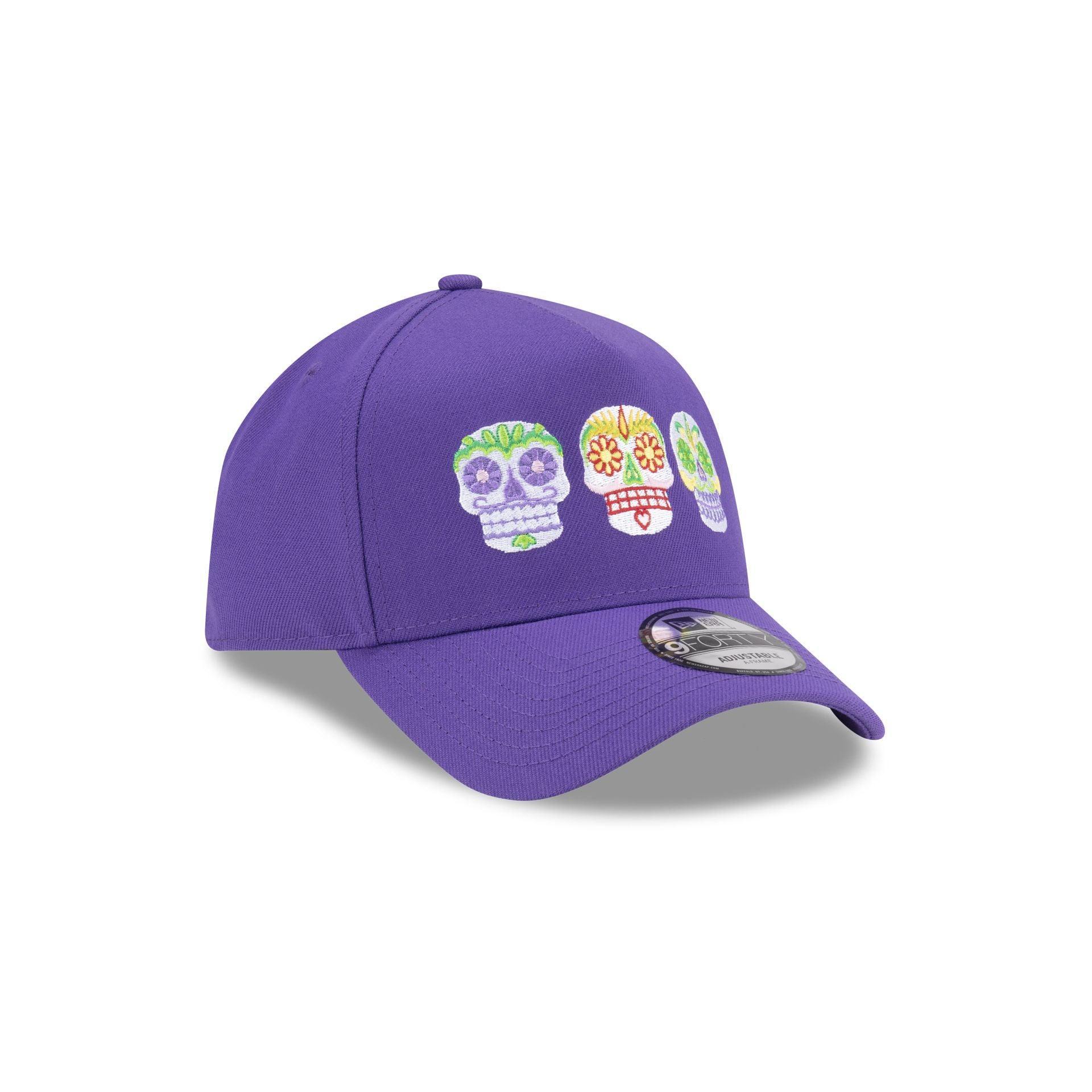 Cinco de Mayo Triple Sugar Skull 9FORTY A-Frame Snapback Hat Male Product Image