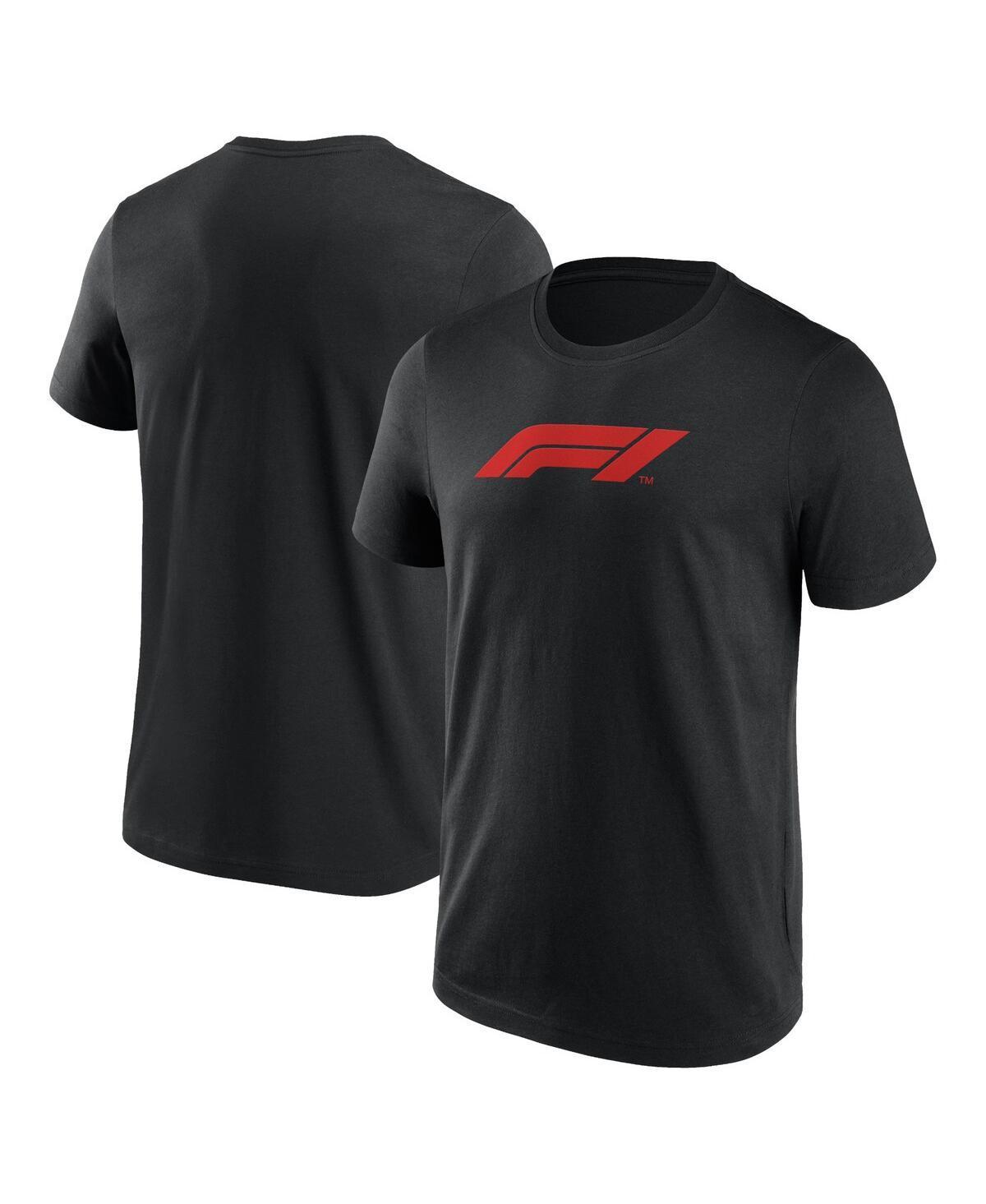 Mens Fanatics Black Formula 1 Primary Logo T-shirt Product Image