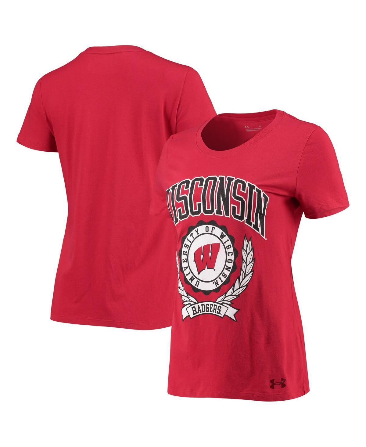 Womens Under Armour Wisconsin Badgers T-Shirt Product Image