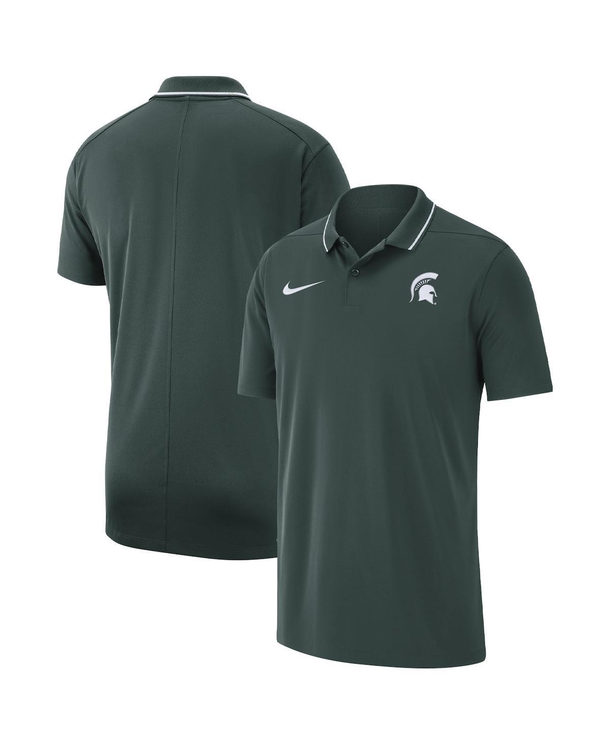 NIKE Green Michigan State Spartans Coaches Performance Polo Product Image