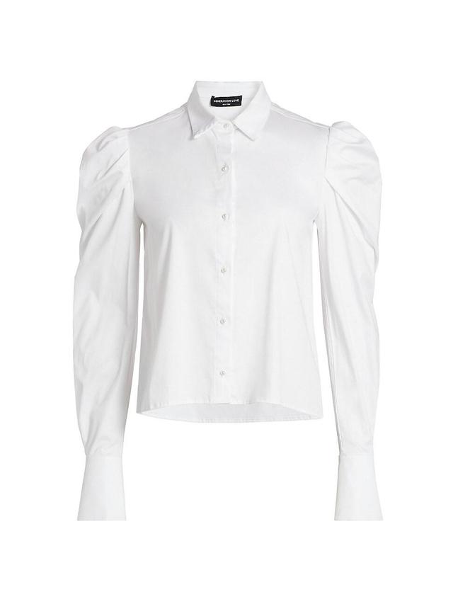 Womens Lyra Stretch Cotton Poplin Shirt Product Image