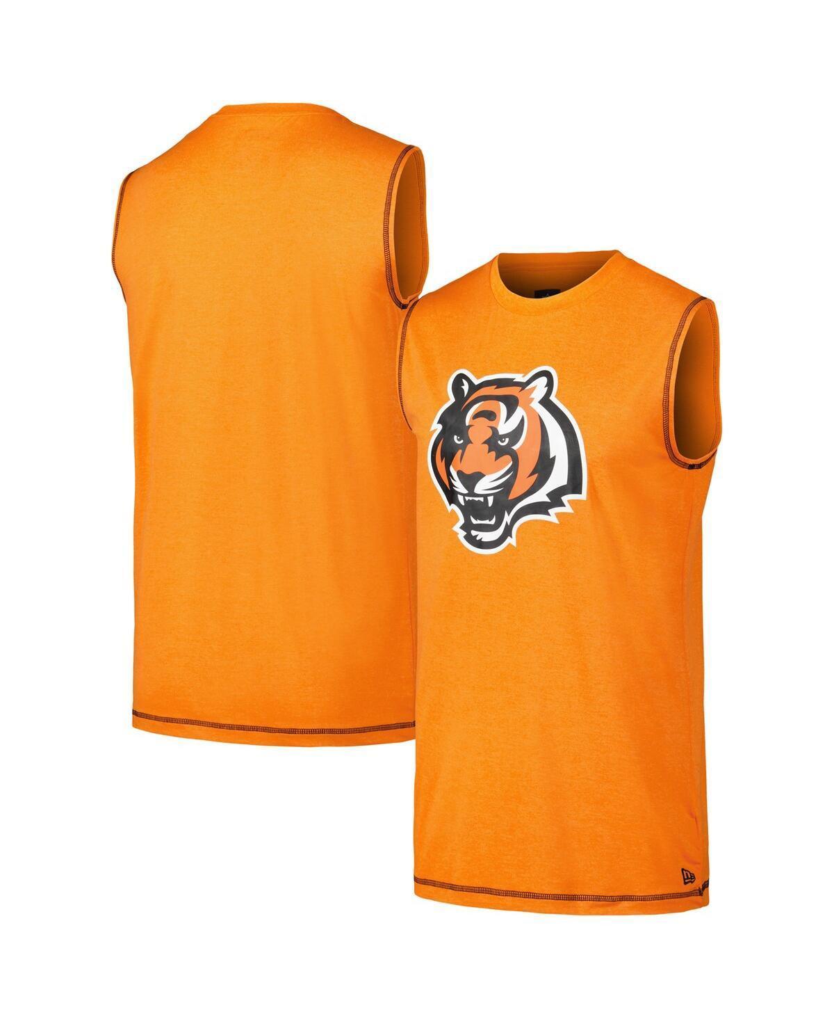 New Era Mens Orange Cincinnati Bengals Tank Top Product Image