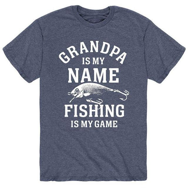 Big & Tall Grandpa Fishing Tee, Mens Product Image