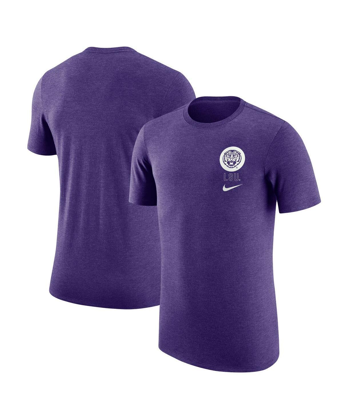 Nike Mens Heather Gray Duke Blue Devils Retro Tri-Blend T-Shirt Product Image