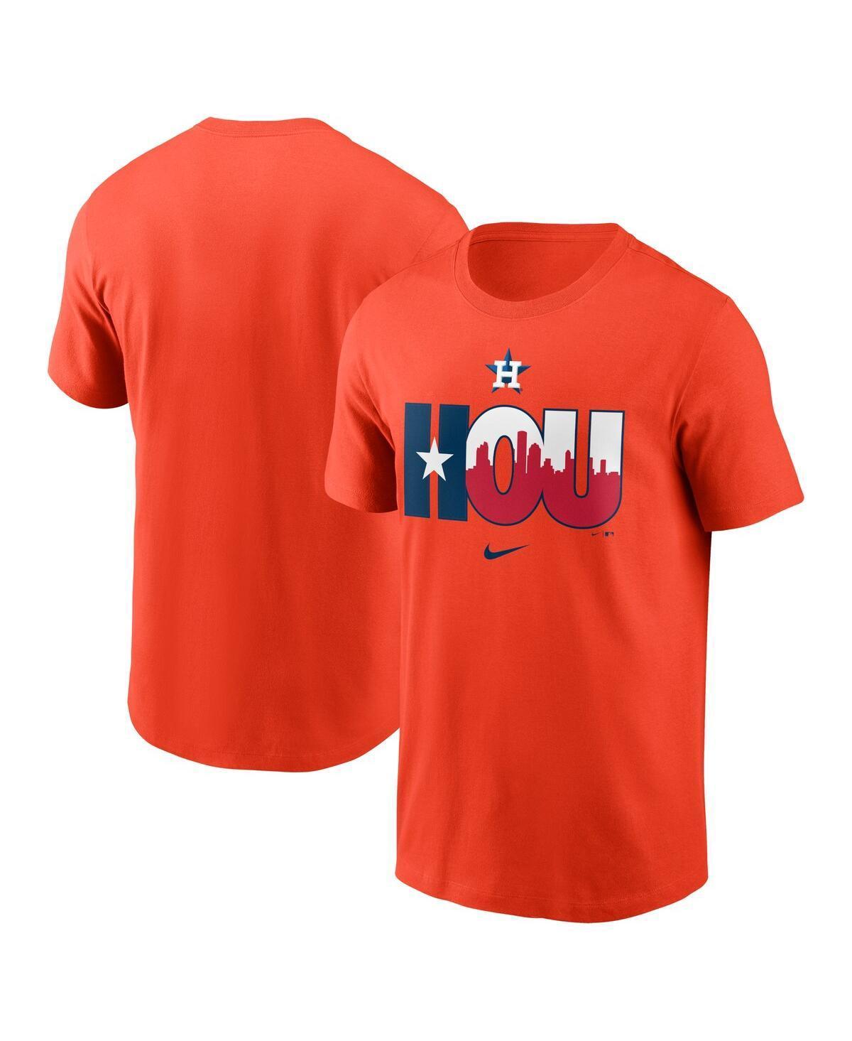 Mens Nike Orange Houston Astros Wordmark Local Team T-shirt Product Image