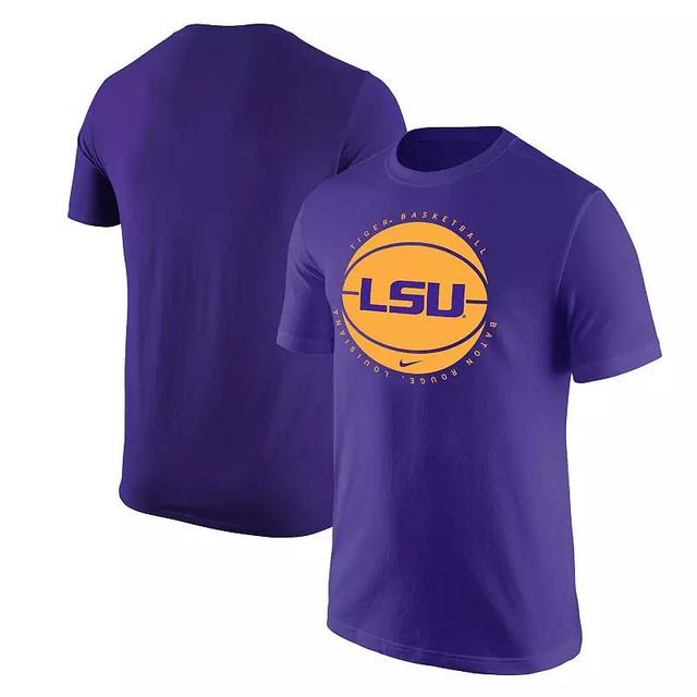 Mens Nike Purple Lsu Tigers Basketball Logo T-shirt Product Image