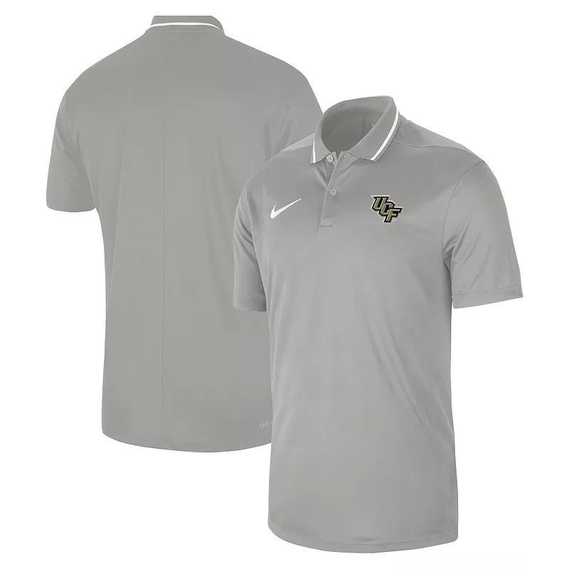 Mens Nike Gray UCF Knights 2023 Sideline Coaches Performance Polo Product Image