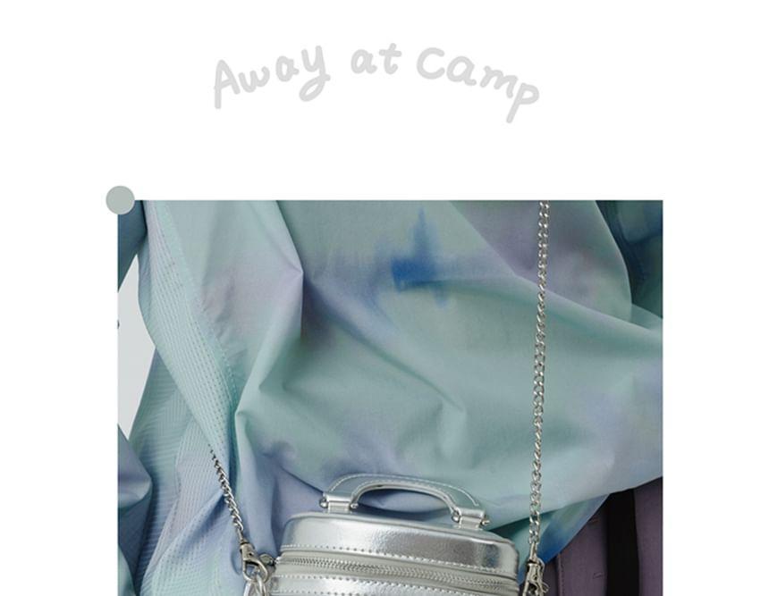 Heart Applique Metallic Bucket Bag Product Image