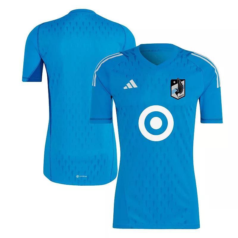 Mens adidas Blue Minnesota United FC 2023 Replica Goalkeeper Jersey Product Image