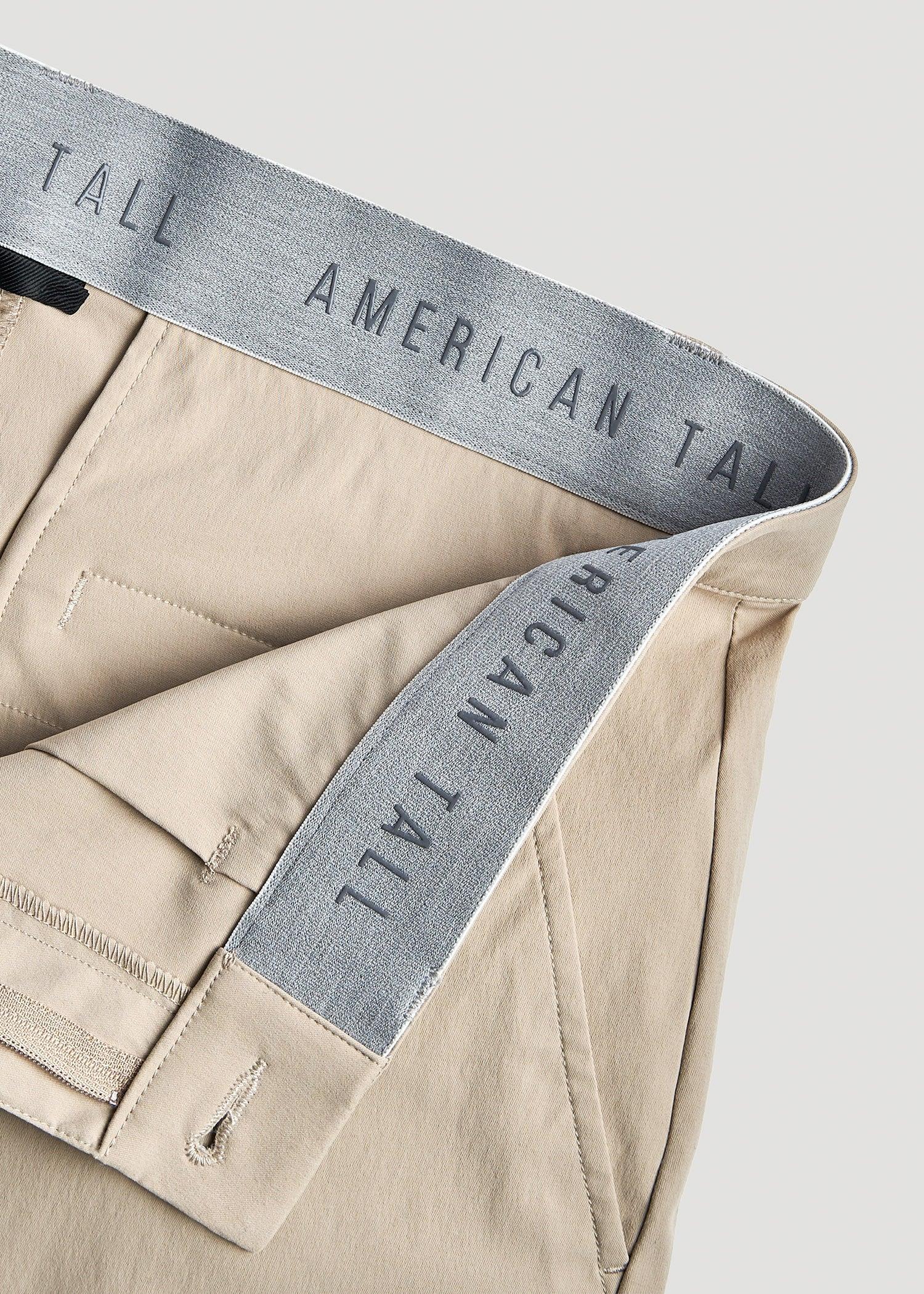 TAPERED FIT Traveler Chino Pants for Tall Men in Light Khaki Male Product Image