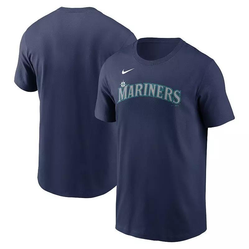 NIKE Men's Navy New York Yankees Fuse Logo T-shirt Product Image