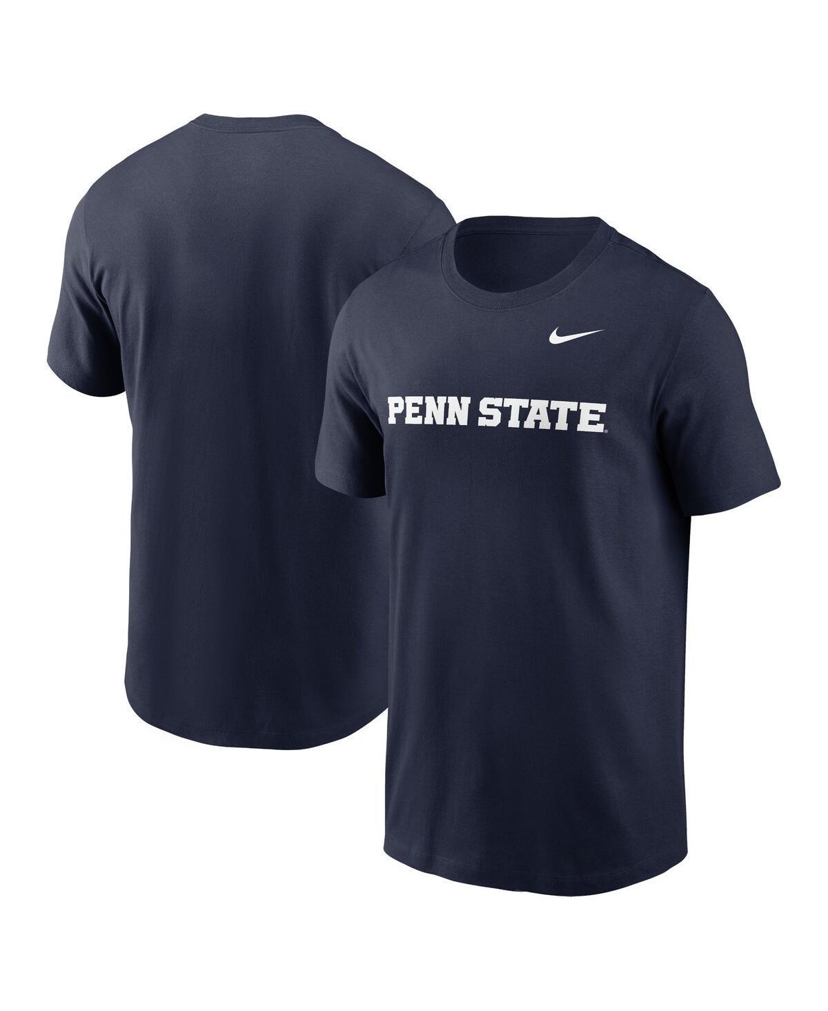 Nike Mens Navy Penn State Nittany Lions Primetime Evergreen Wordmark T-Shirt Product Image