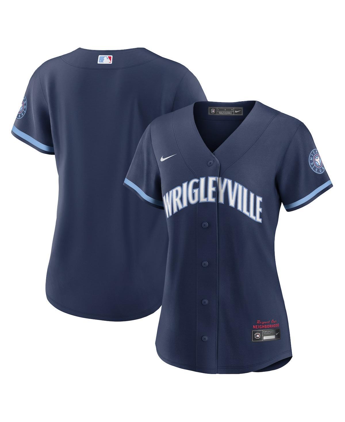 Womens Nike Chicago Cubs City Connect Replica Jersey Blue Product Image