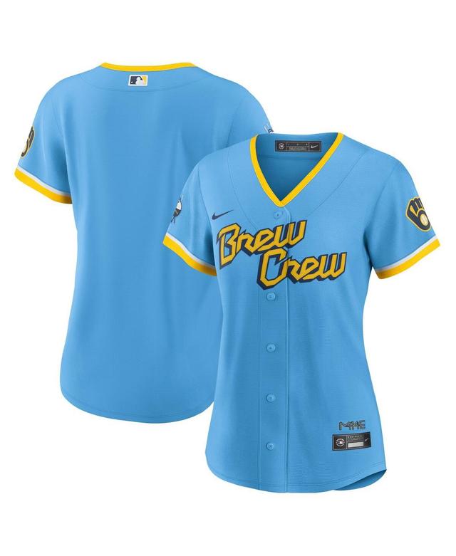 Womens Nike Powder Blue Milwaukee Brewers 2022 City Connect Replica Team Jersey Product Image