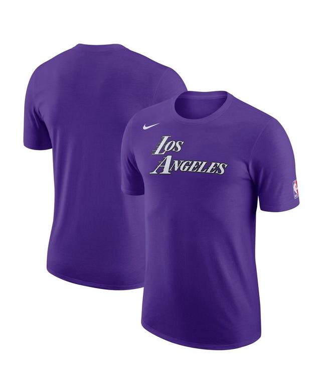 Mens Nike Purple Los Angeles Lakers 2022/23 City Edition Essential Logo Performance T-shirt Product Image