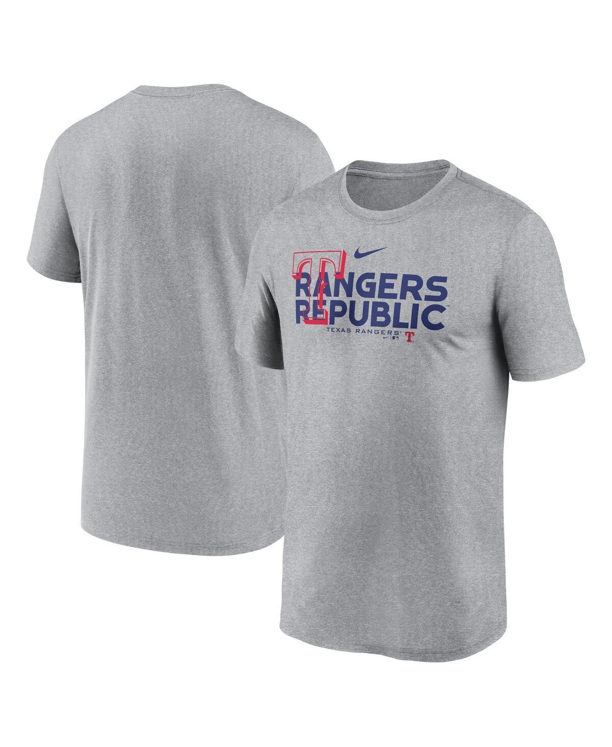 Mens Nike Heathered Charcoal Texas Rangers Local Rep Legend Performance T-Shirt Product Image