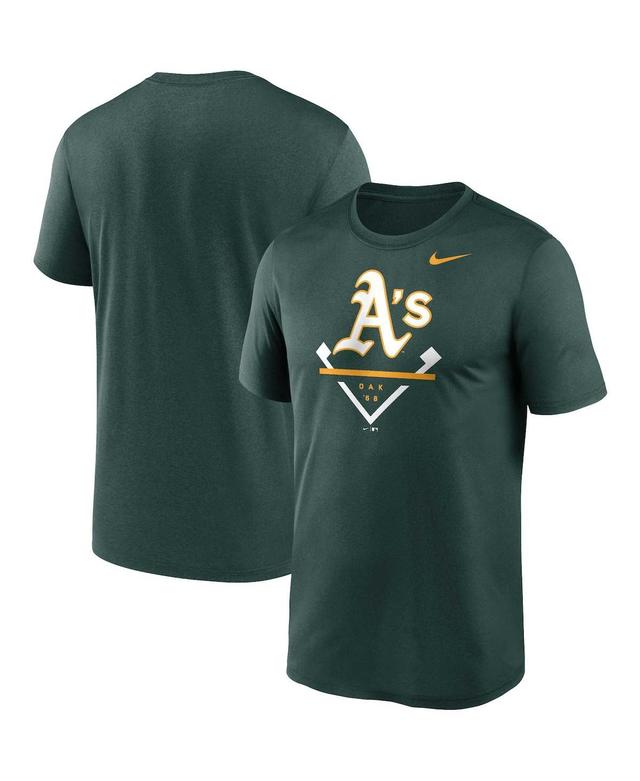 Mens Nike Green Oakland Athletics Big and Tall Icon Legend Performance T-shirt Product Image