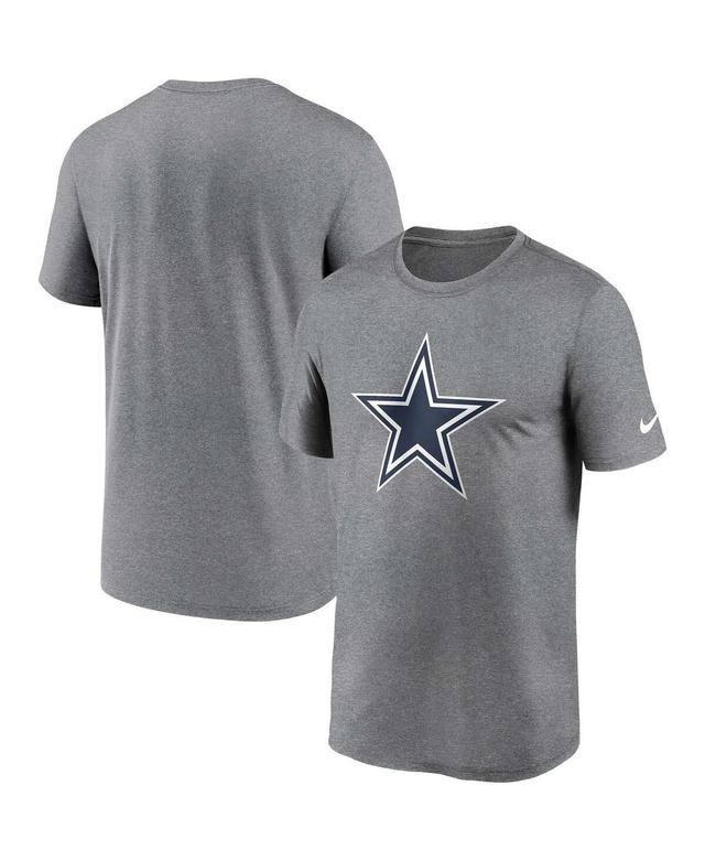 Mens Nike Heather Charcoal Dallas Cowboys Legend Logo Performance T-Shirt Product Image