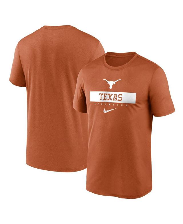 Nike Mens Texas Brunt Orange Texas Longhorns 2024 Sideline Legend Performance T-Shirt Product Image