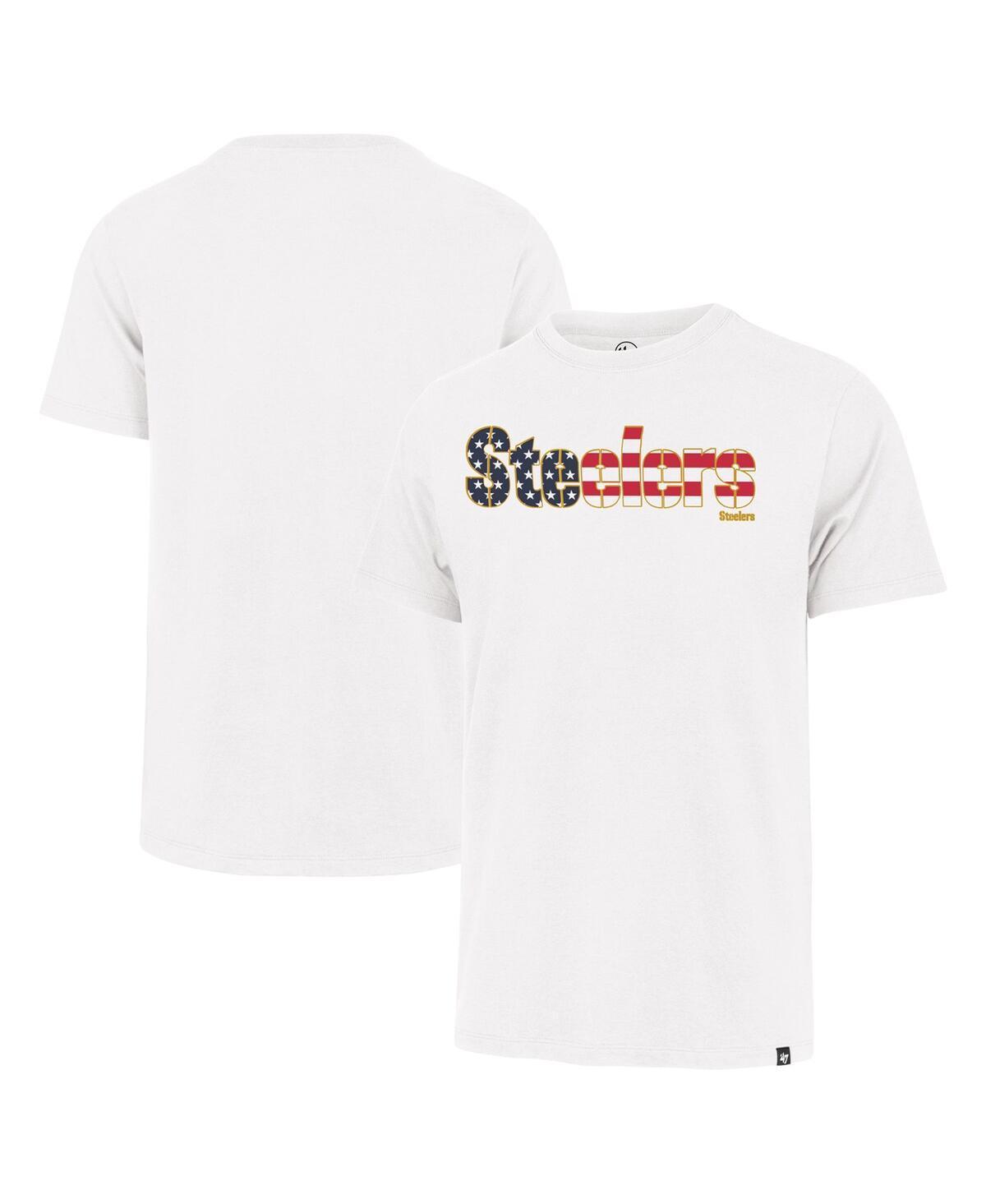 Mens 47 Pittsburgh Steelers Flag Script Franklin T-Shirt Product Image