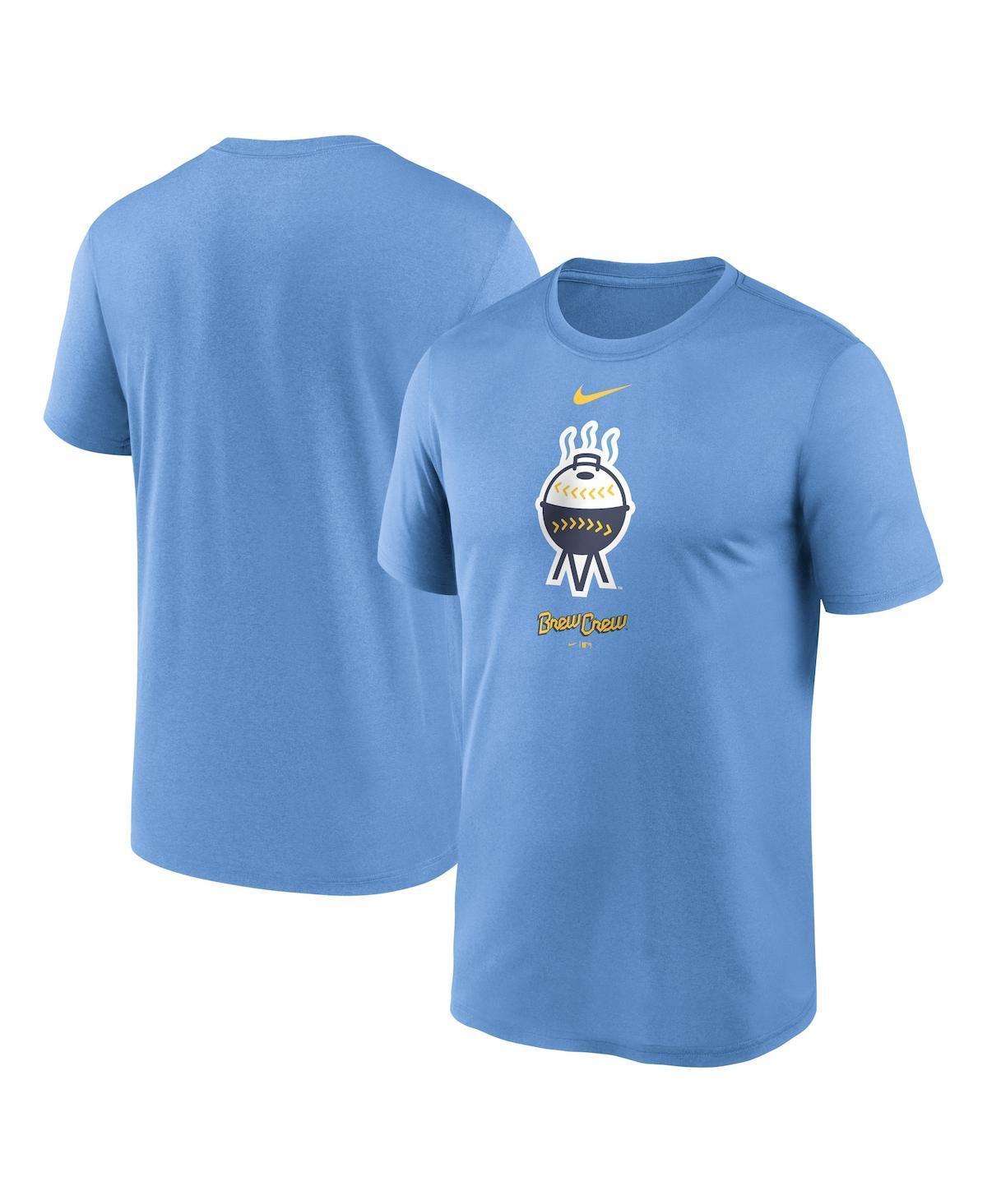 Mens Nike Light Blue Milwaukee Brewers City Connect Logo T-shirt Product Image