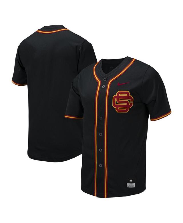 Mens Nike USC Trojans Replica Full-Button Baseball Jersey Product Image