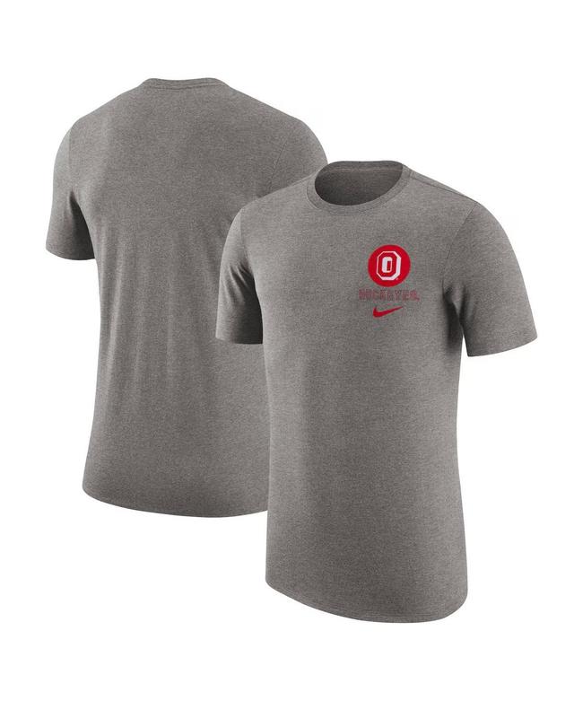 Nike Mens Scarlet Ohio State Buckeyes Retro Tri-Blend T-Shirt Product Image