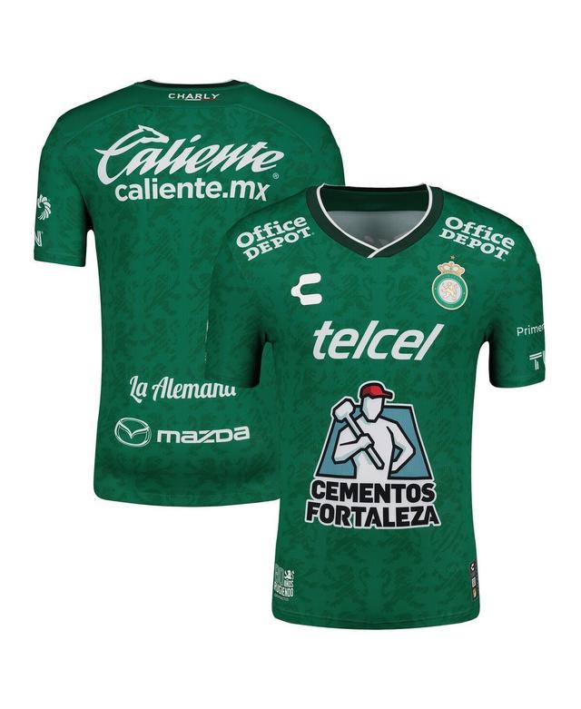 Charly Mens Green/White Club Leon 2024/25 Home Authentic Jersey - Green, White Product Image