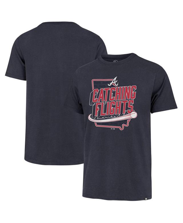 Mens 47 Brand Navy Atlanta Braves Regional Franklin T-shirt Product Image