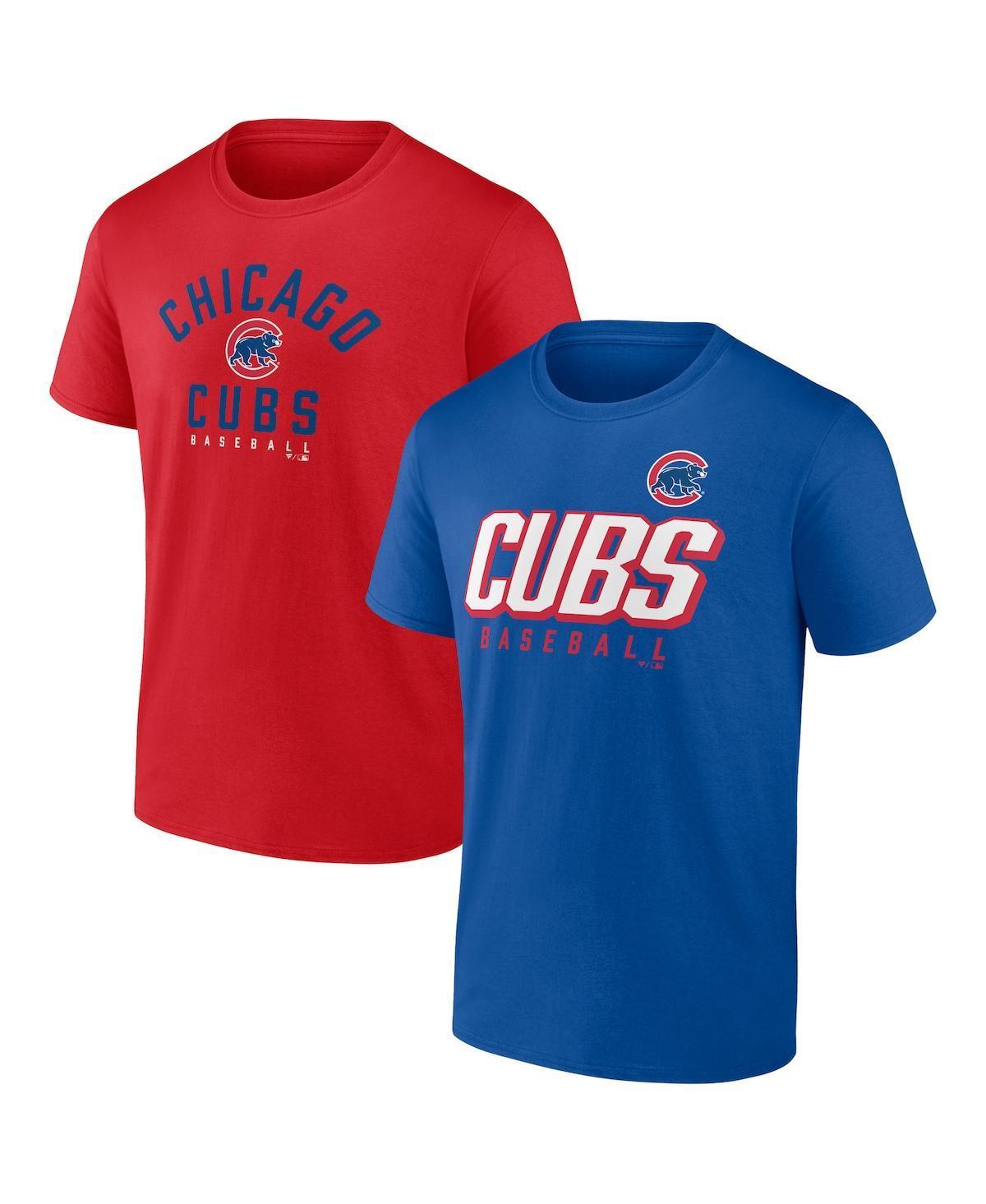 Men's Fanatics Branded Royal/Red Chicago Cubs Player Pack T-Shirt Combo Set Product Image