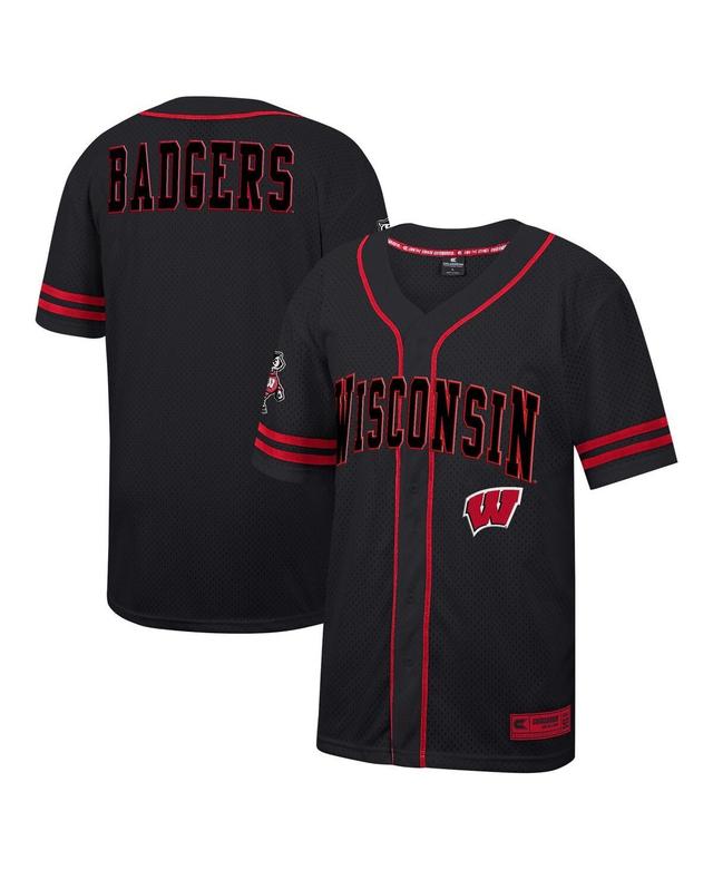 Mens Colosseum Black Ucla Bruins Free Spirited Mesh Button-Up Baseball Jersey - Black Product Image