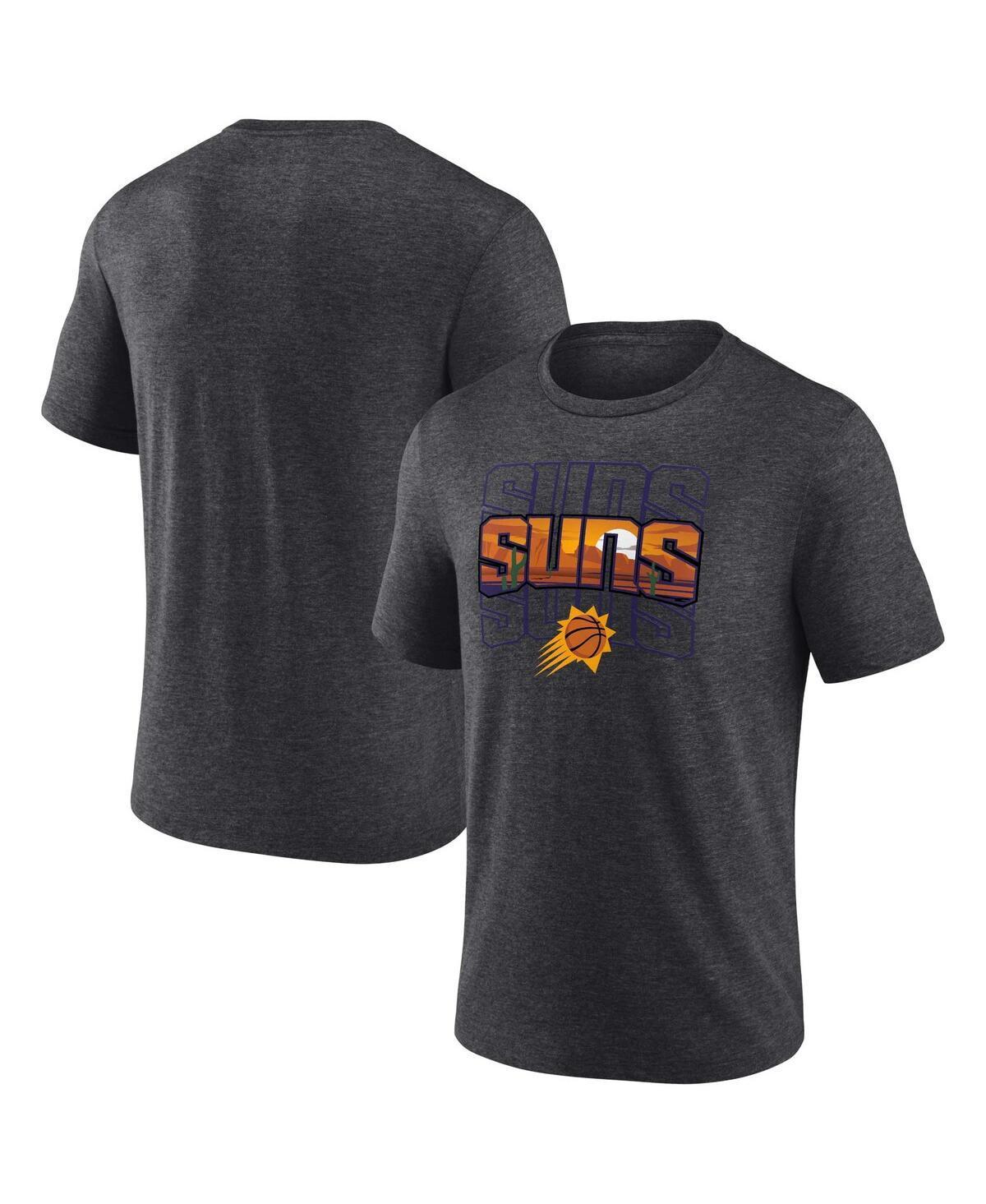 Mens Fanatics Branded Charcoal Phoenix Suns Hometown Originals Announcer Tri-Blend T-Shirt Product Image