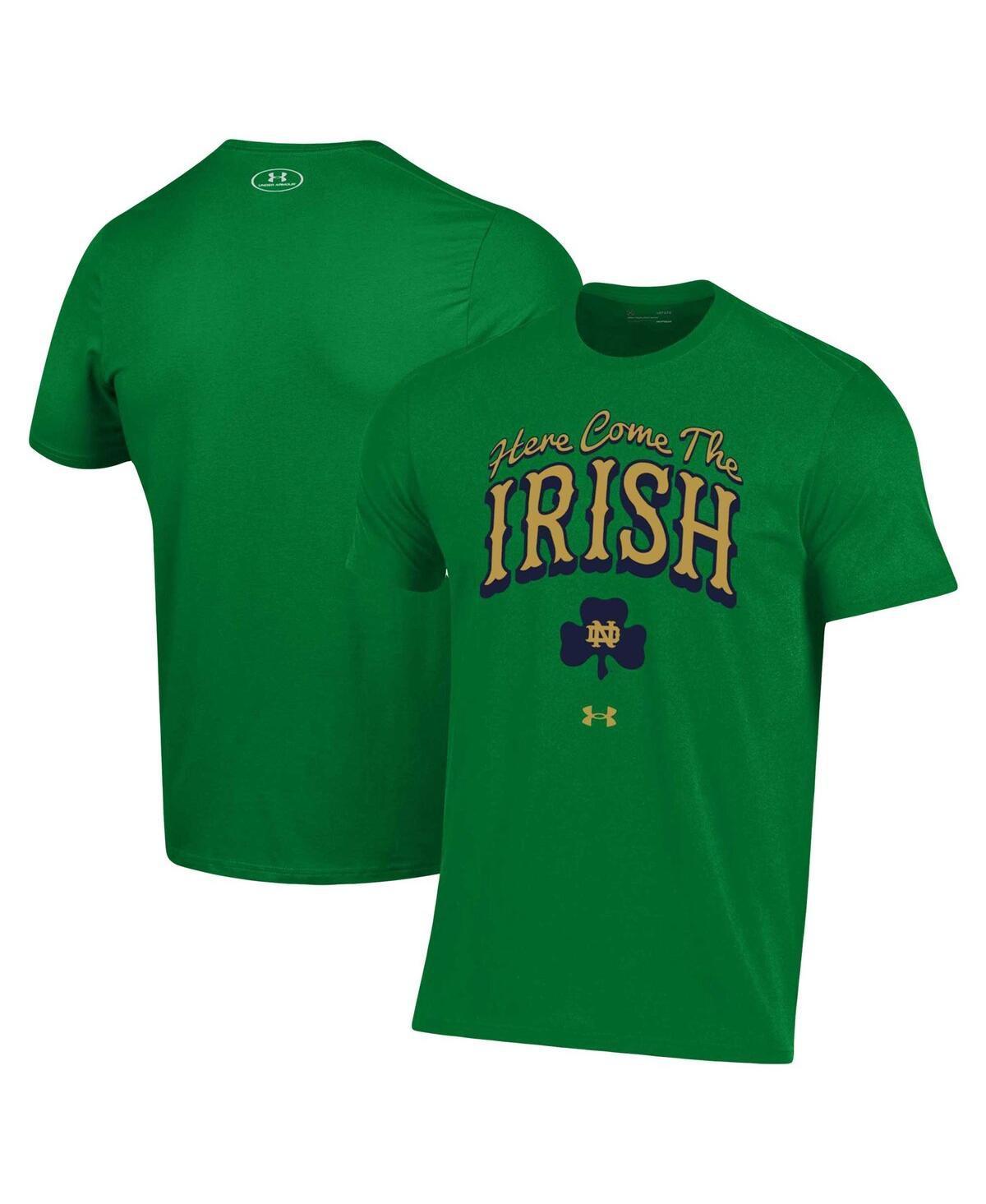 Mens Under Armour Green Notre Dame Fighting Irish Here Come The Irish T-shirt Product Image