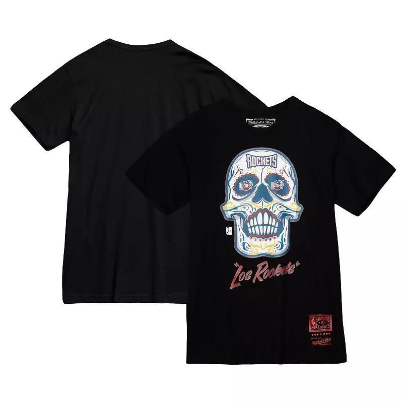 Mens Mitchell & Ness Houston Rockets Hardwood Classics Sugar Skull Hometown T-Shirt Product Image