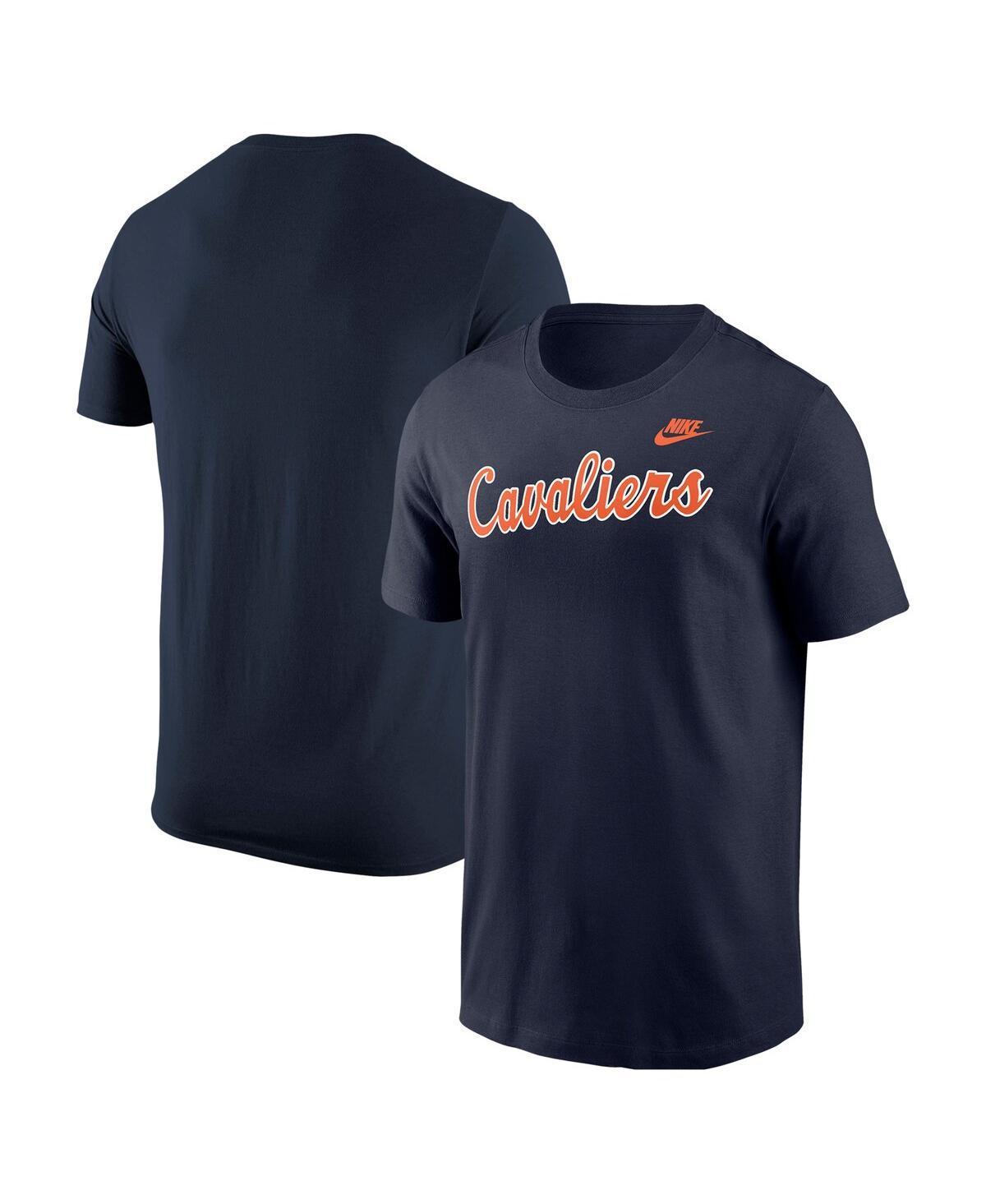 Mens Nike Virginia Cavaliers Vintage Script Core T-Shirt Blue Product Image