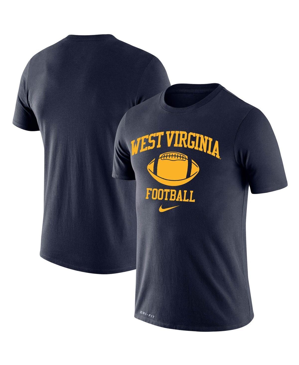 Mens Nike Navy West Virginia Mountaineers Retro Football Lockup Legend Performance T-shirt Product Image