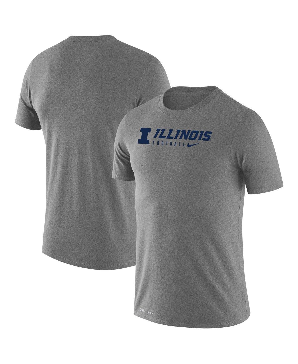 Nike Mens Heather Gray Illinois Fighting Illini Changeover LegendT-Shirt Product Image