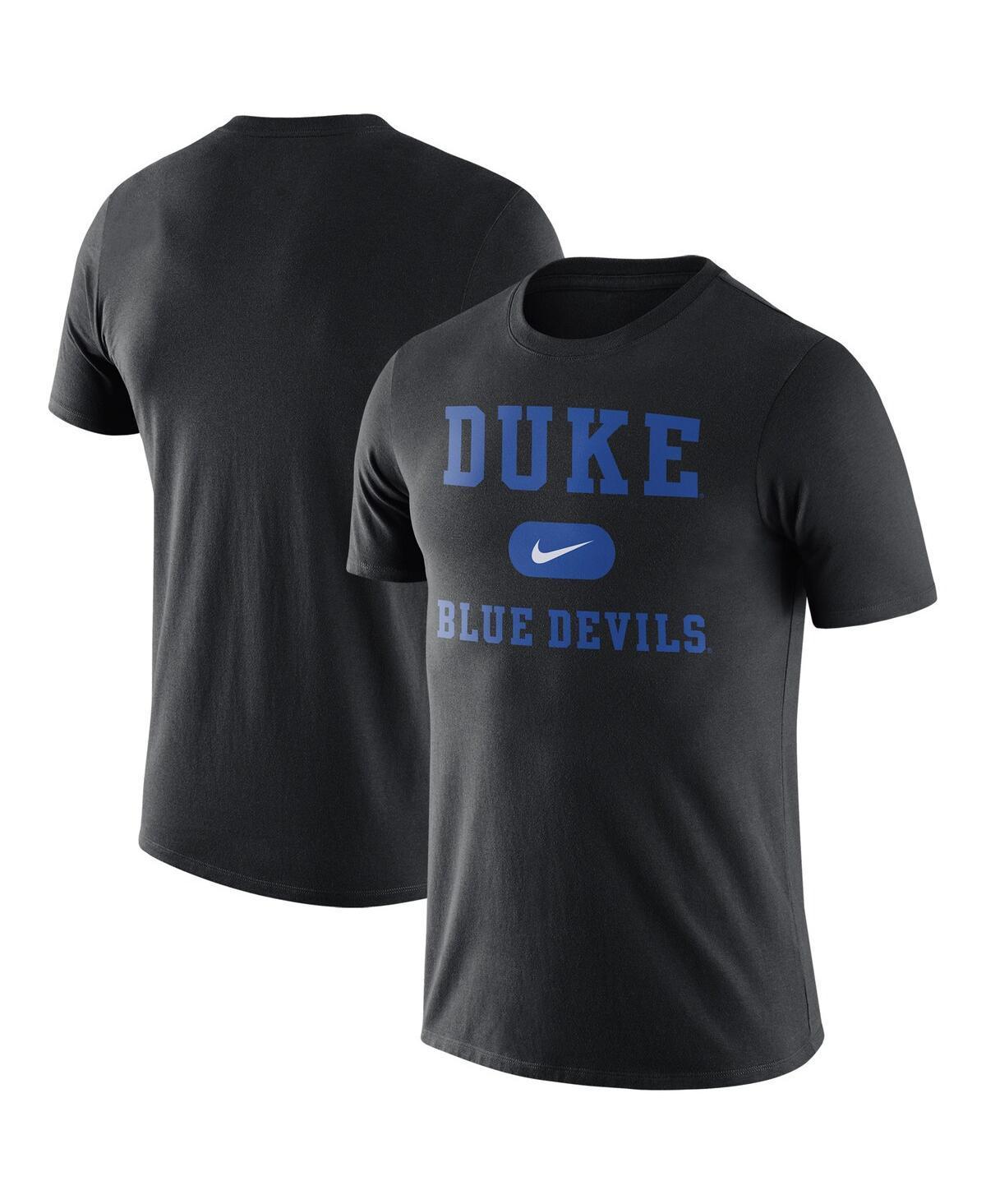 Mens Black Duke Blue Devils Team Arch T-shirt Product Image