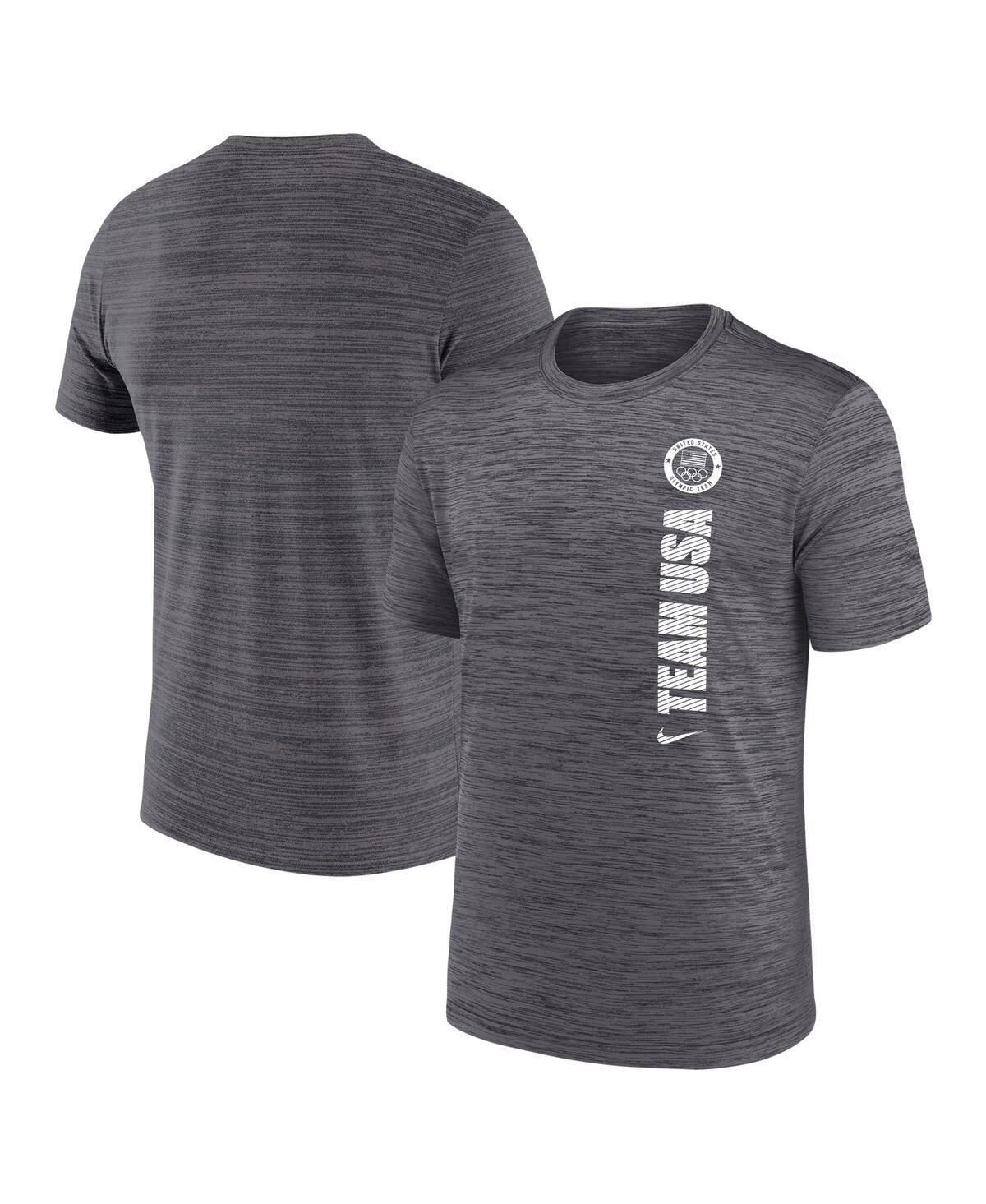 Nike Mens Gray Team Usa Velocity Performance T-Shirt Product Image