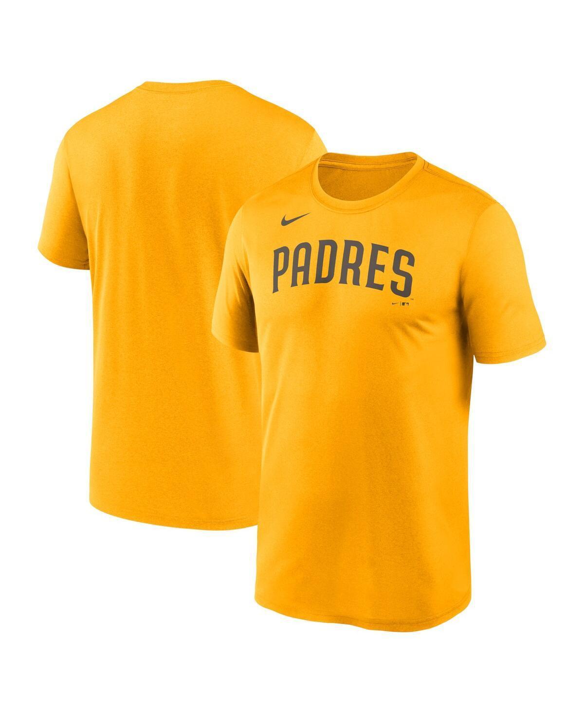 Mens Nike Gold San Diego Padres New Legend Wordmark T-shirt Product Image