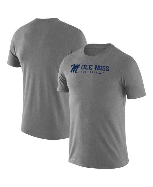 Mens Nike Heather Gray Ole Miss Rebels Changeover LegendT-Shirt Product Image