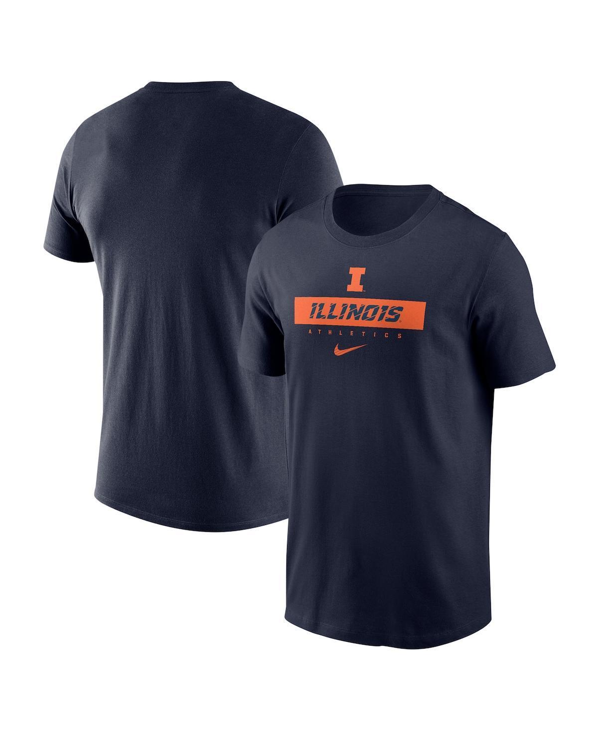 Nike Mens Navy Illinois Fighting Illini 2024 Sideline Performance T-Shirt Product Image