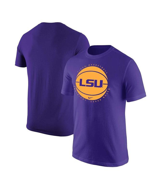 Mens Nike Purple Lsu Tigers Basketball Logo T-shirt Product Image